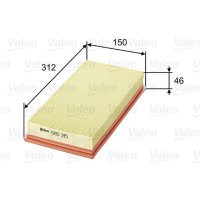 Air filter filter insert 312mm VALEO for TOYOTA CARINA E