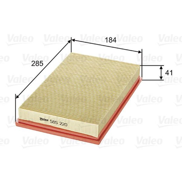 Air filter filter insert 285mm VALEO for OPEL VECTRA A