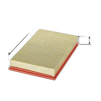 Luftfilter-Einsatz 285 mm - 184 mm VALEO für u.a....