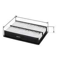 Luftfilter-Einsatz 276 mm - 187 mm VALEO IAM-Expertise...