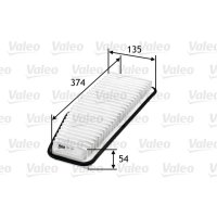Air filter filter insert 376mm VALEO for TOYOTA PREVIA II