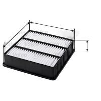 Air Filter insert 205 mm - 214 mm VALEO for e.g....