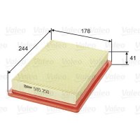 Air filter filter insert 244mm VALEO for ALFA ROMEO 155