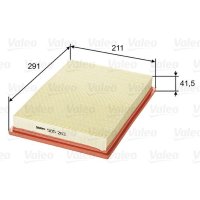 Luftfilter Filtereinsatz 291mm VALEO für JEEP GRAND...