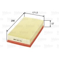 Luftfilter Filtereinsatz 294mm VALEO für JAGUAR XF I