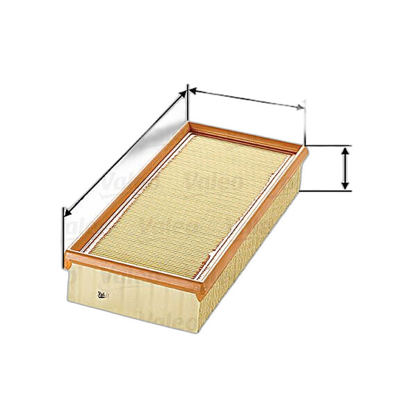 Luftfilter-Einsatz 324 mm - 150 mm VALEO IAM-Expertise passend für u.a. BMW 5er
