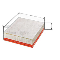 Air Filter insert 233 mm - 207 mm VALEO suitable for e.g....