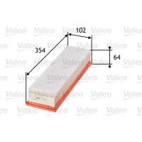 Luftfilter Filtereinsatz 354mm VALEO für PEUGEOT...
