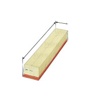 Luftfilter-Einsatz 455 mm - 84 mm VALEO für u.a....