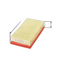 Air Filter insert 242 mm - 120 mm VALEO for SUZUKI SWIFT...