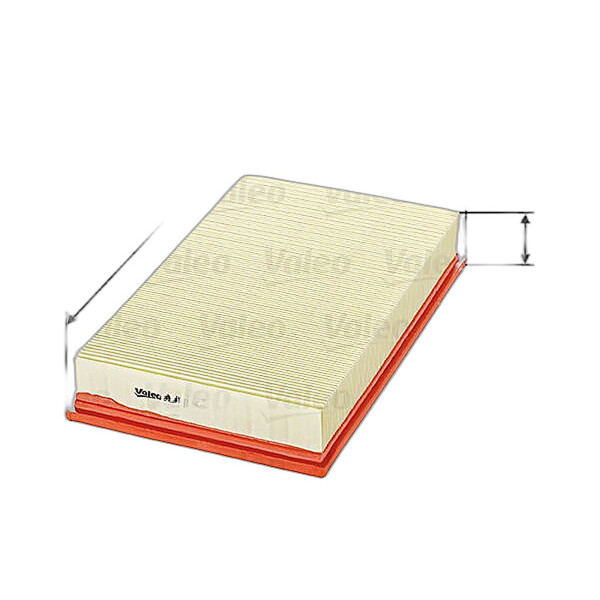 Luftfilter-Einsatz 308 mm - 184 mm VALEO passend für u.a. JAGUAR XK