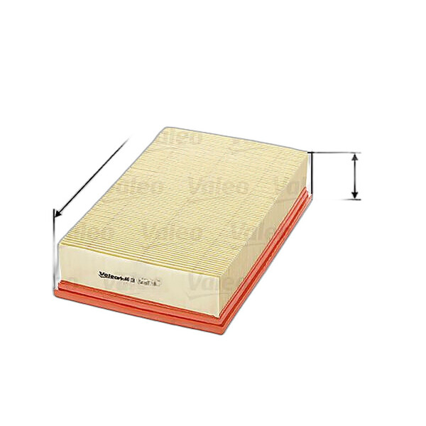 Air Filter insert 262 mm - 166 mm VALEO suitable for e.g. ROVER 800