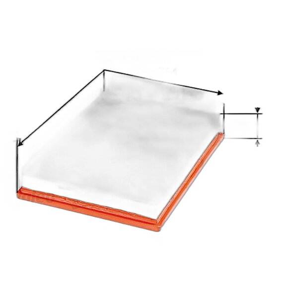 Luftfilter-Einsatz 360 mm - 263 mm VALEO für u.a. RENAULT MASTER