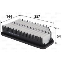 Air filter filter insert 257mm VALEO for KIA RIO III