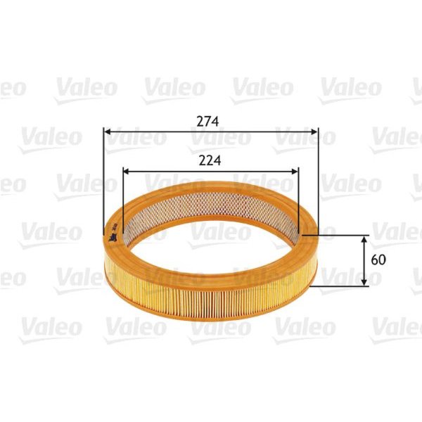 Air filter filter insert VALEO for VW PASSAT B2
