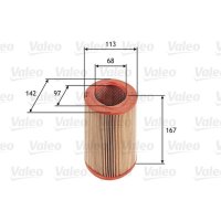 Air filter filter insert VALEO for CITROËN BERLINGO /