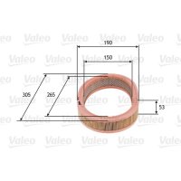 Air filter filter insert VALEO for RENAULT 9 (L42_)