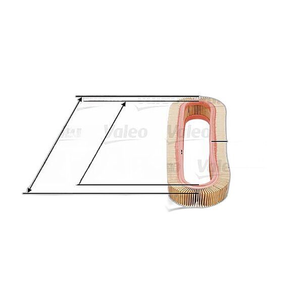 Luftfilter-Einsatz VALEO IAM-Expertise passend für u.a. MERCEDES-BENZ 190