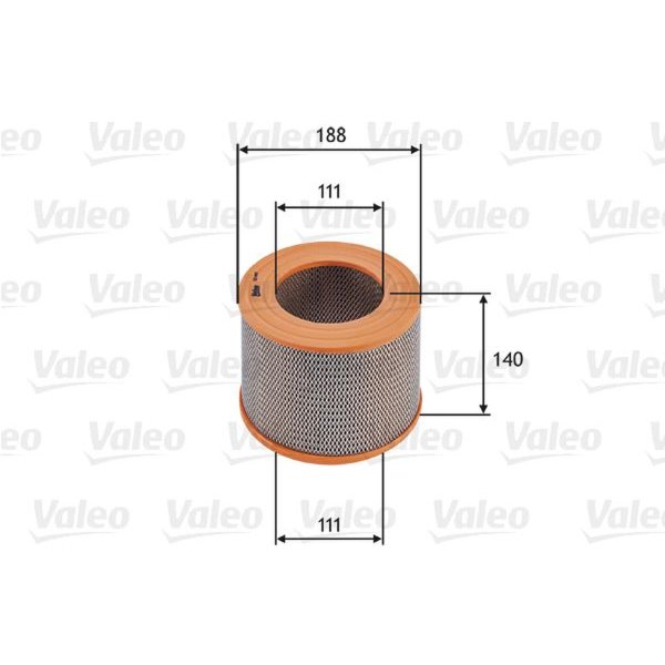 Air filter filter insert VALEO for VW TARO 2.4