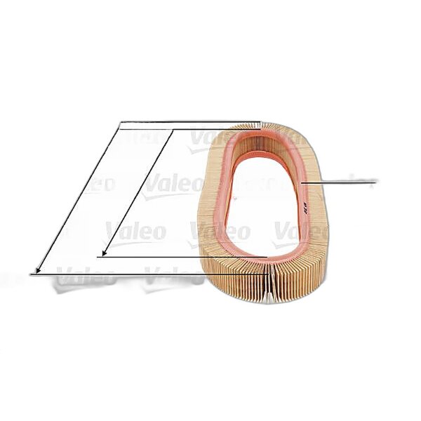 Luftfilter-Einsatz VALEO IAM-Expertise passend für u.a. MERCEDES-BENZ 190