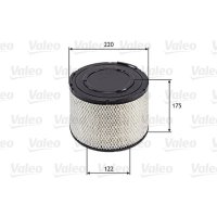 Air filter filter insert VALEO for TOYOTA HILUX VII