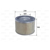 Air filter filter insert VALEO for TOYOTA DYNA...