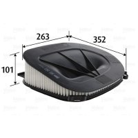 Luftfilter Filtereinsatz 352mm VALEO für BMW X3 (F25)