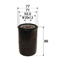 Ölfilter Anschraubfilter VALEO für CITROËN...