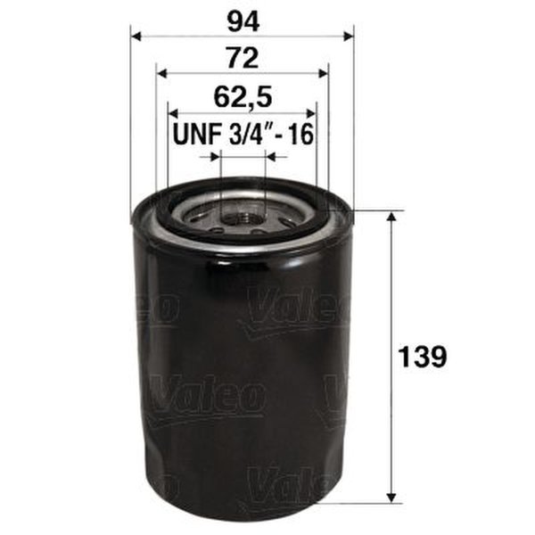 Ölfilter Anschraubfilter VALEO für AUDI A4 B6