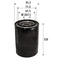 Oil filter screw-on filter VALEO for H-1 Cargo