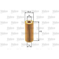 Oil filter with seal filter insert VALEO for ALFA ROMEO 159