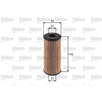 Oil filter insert VALEO for MERCEDES A-CLASS (W168)