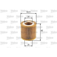 Oil filter with seal filter insert VALEO for SKODA FABIA I