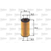 Oil filter insert VALEO for BMW 3 (E36)
