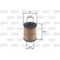 Oil filter insert VALEO for OPEL VECTRA B