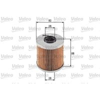 Oil filter insert VALEO for BMW 3 (E30)