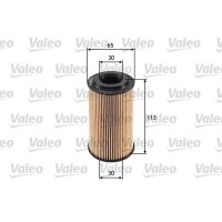 Oil filter filter insert VALEO for PORSCHE 911 Cabriolet