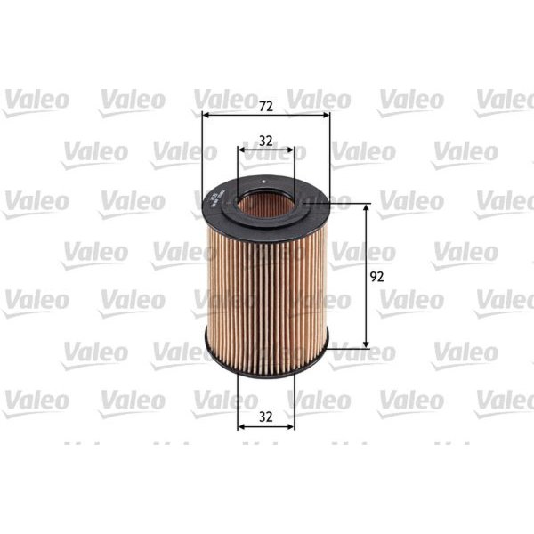 Oil filter insert VALEO for OPEL ASTRA H