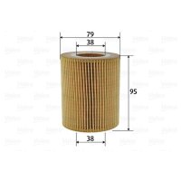 Oil filter filter insert VALEO for LAND ROVER RANGE