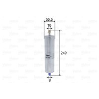 Fuel filter line filter VALEO for AUDI A4 B8