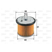 Fuel filter filter insert VALEO for CITROËN ZX (N2)