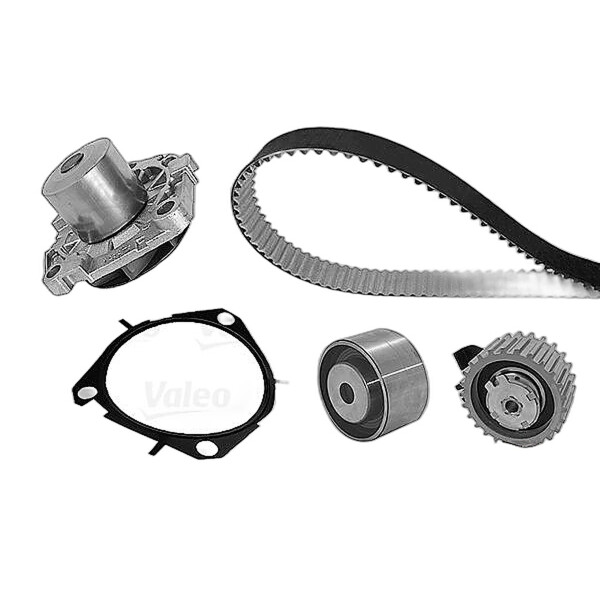 Wasserpumpe Zahnriemensatz 199 Zähne 1 Riemen VALEO für u.a. ALFA ROMEO 159