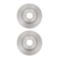 2 Brake Discs rear axle full Ø 70 mm 12 mm VALEO...