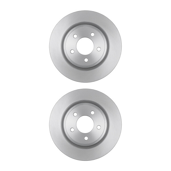 2 Brake Discs rear axle full Ø 68 mm 9 mm VALEO for e.g. NISSAN JUKE