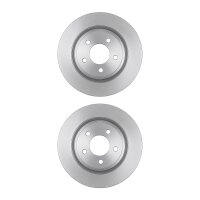 2 Brake Discs rear axle full Ø 68 mm 9 mm VALEO...