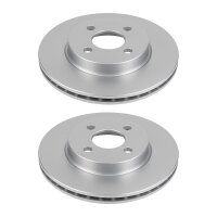 2 Brake Discs rear axle full Ø 68 mm 10 mm VALEO...