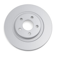 2 Brake Discs rear axle full Ø 63.6 mm 11 mm VALEO...