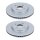 2 Brake Discs rear axle full Ø 64 mm 10 mm VALEO for e.g. HONDA CR-V