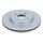 2 Brake Discs rear axle full Ø 64 mm 10 mm VALEO for e.g. HONDA CR-V