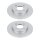 2 Brake Discs rear full Ø 67 mm 10 mm VALEO for e.g. MERCEDES-BENZ E-CLASS